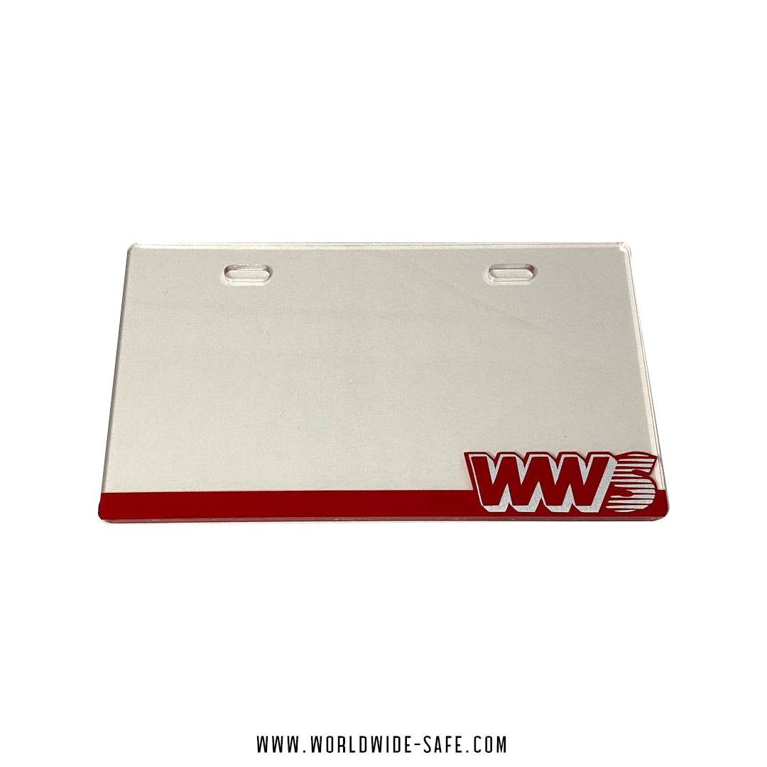 WWS MOTORCYCLE PLATE COVER WORLDWIDESAFE